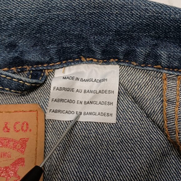 Levi's Trucker Jean Jacket Men's Danica Faded Distressed Size S - Picture 12 of 13